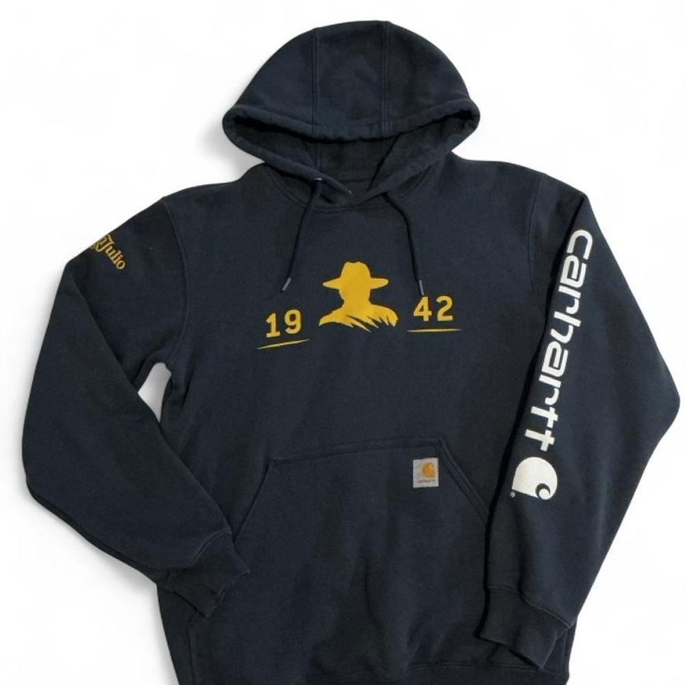 Carhartt Hoodie‎ Mens Small Black Don Julio 1942 Graphic Excellent Workwear